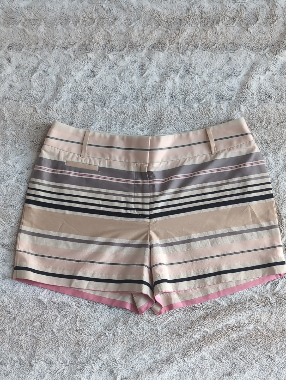 Ann Taylor Loft Striped Cotton Shorts